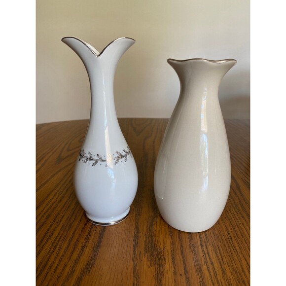 Lefton & Bel-Terr China 25th Anniversary Flower Vase - Picture 2 of 7